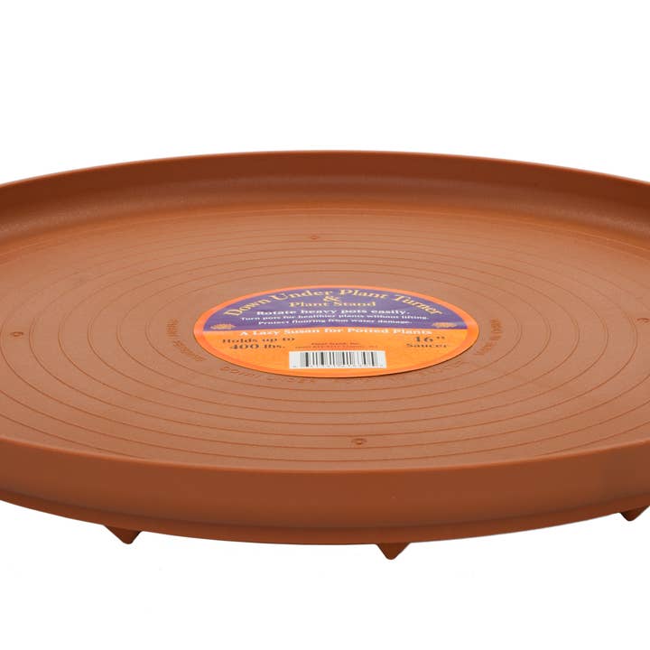 Plateau tournant pour pot de plante "Lazy Susan" 16". Terre cuite. pour la vente par Bosmere Inc