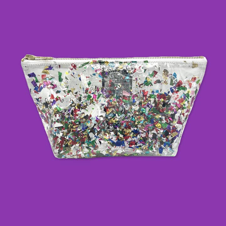 🎉 Pequena Bolsa de Confetti Perfeita – Brilhante Bolsa de Maquilhagem de Viagem por atacado de Julie Mollo!