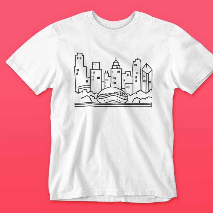 T-shirt Livre de coloriage Chicago pour la vente par 34Designed