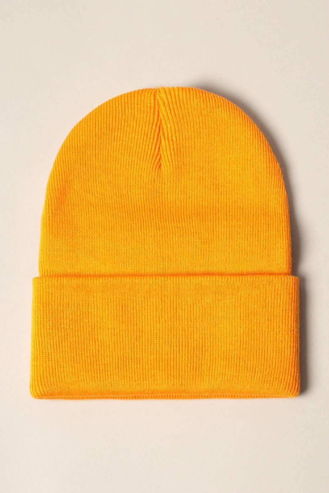 Fashion City - Wholesale Beanie - Dames - Winter effen kleur manchet gebreide muts13