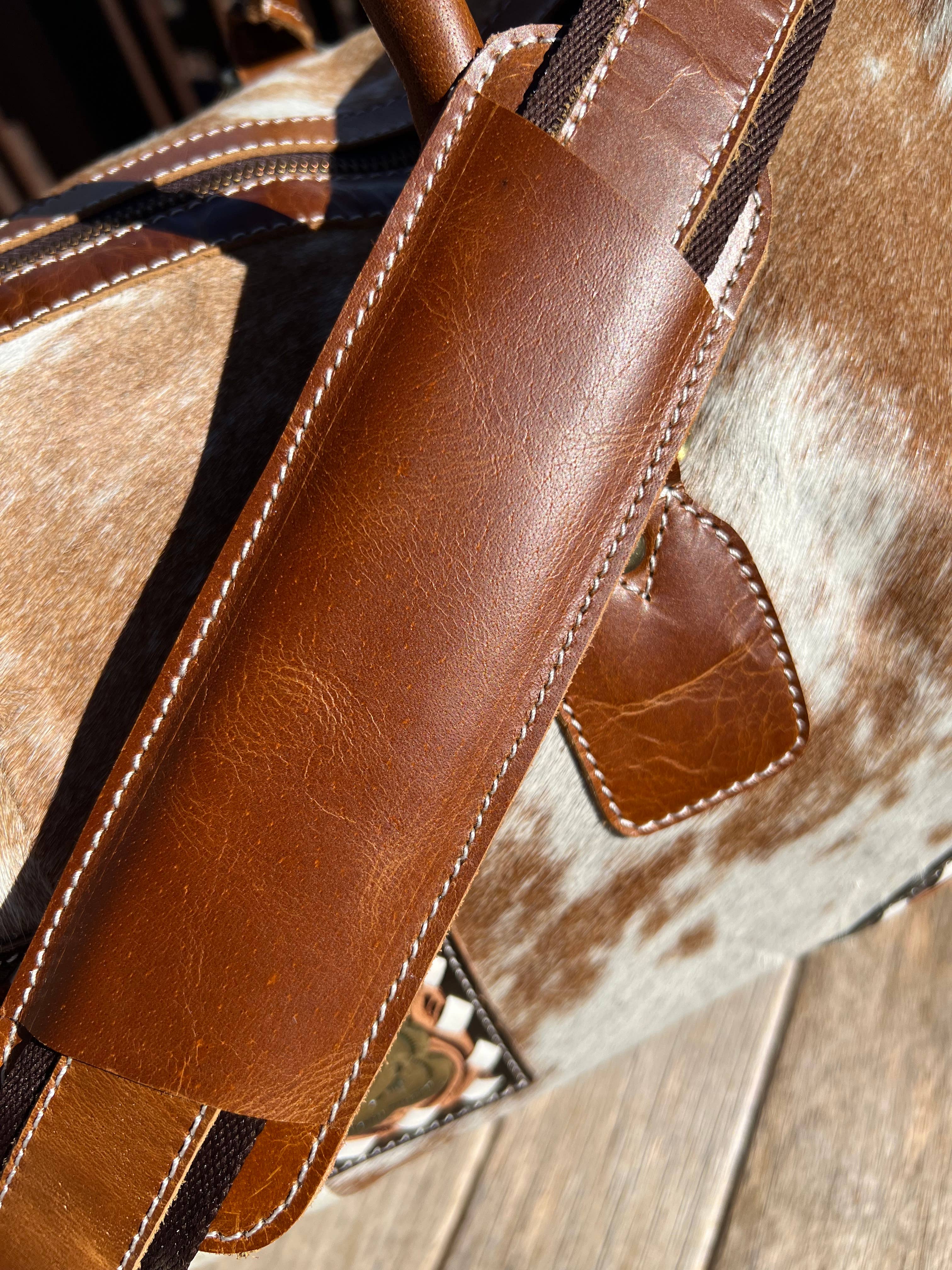 Westrian International - Wholesale Weekender Bag - Women's - Western Cowhide Tooled Leather Duffel Travel Bag NO FRINGE5