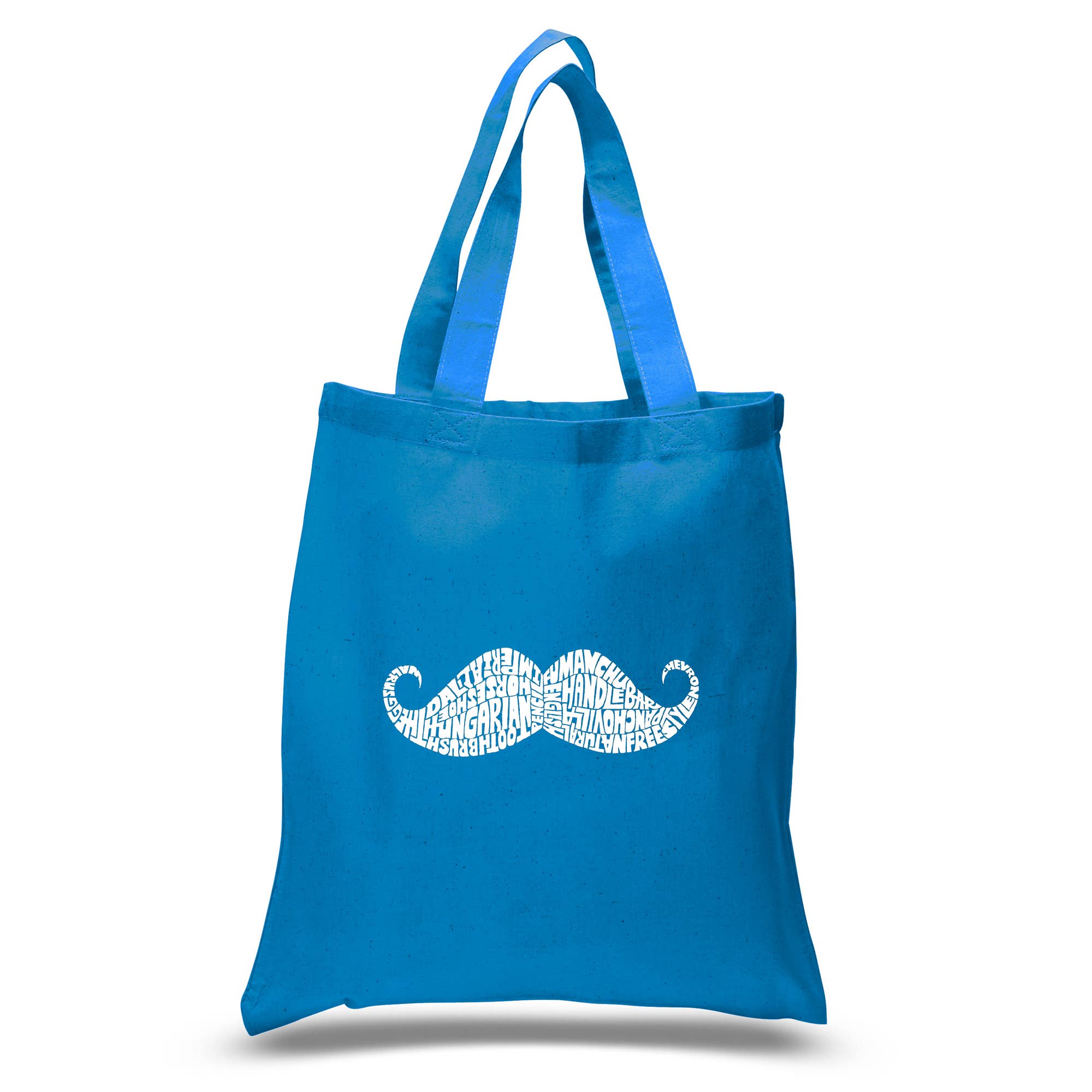 LA Pop Art - Wholesale Tote Bag - Women's - LA Pop Art Word Art Tote Bag - WAYS TO STYLE A MOUSTACHE12