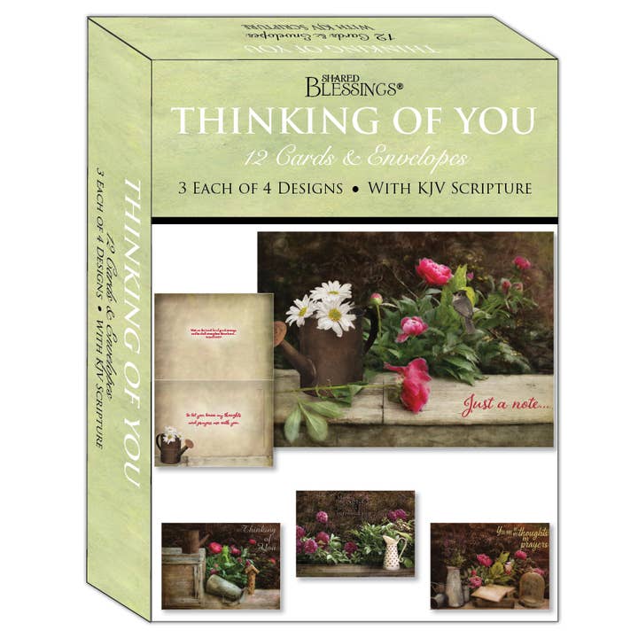 Crown Point Graphics - Wholesale Thinking of You Card - Thinking of You - Florally Yours Assorted Boxed Cards1