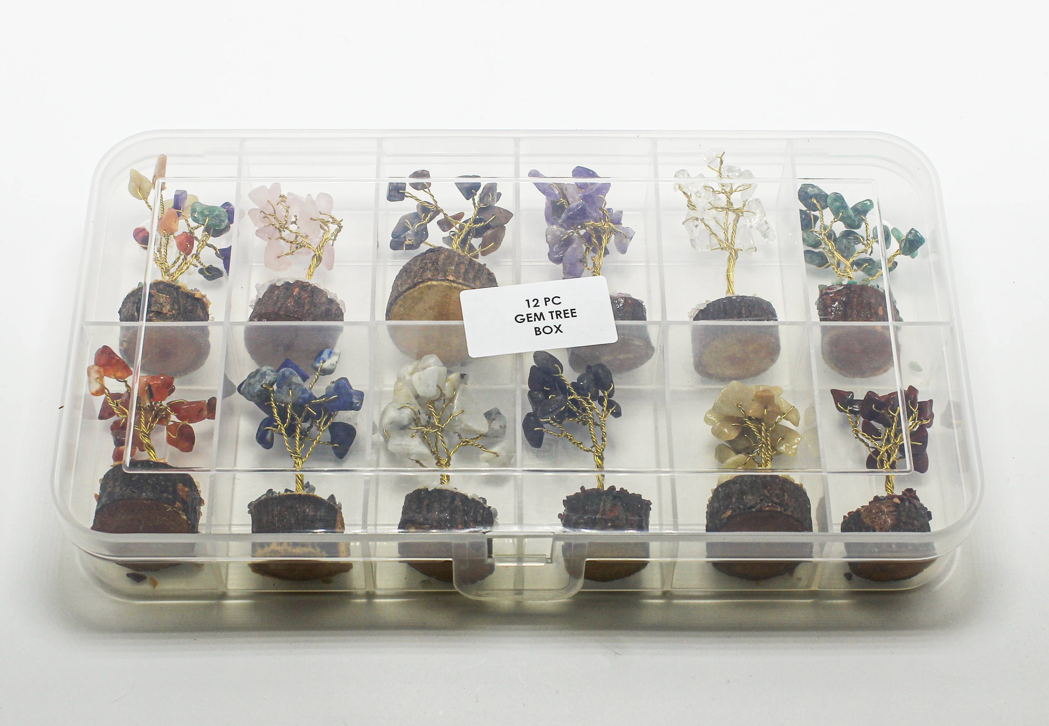 Quasar Gems USA - Wholesale Spiritual Stone/Crystal - Chakra Gemstone Tree Box1