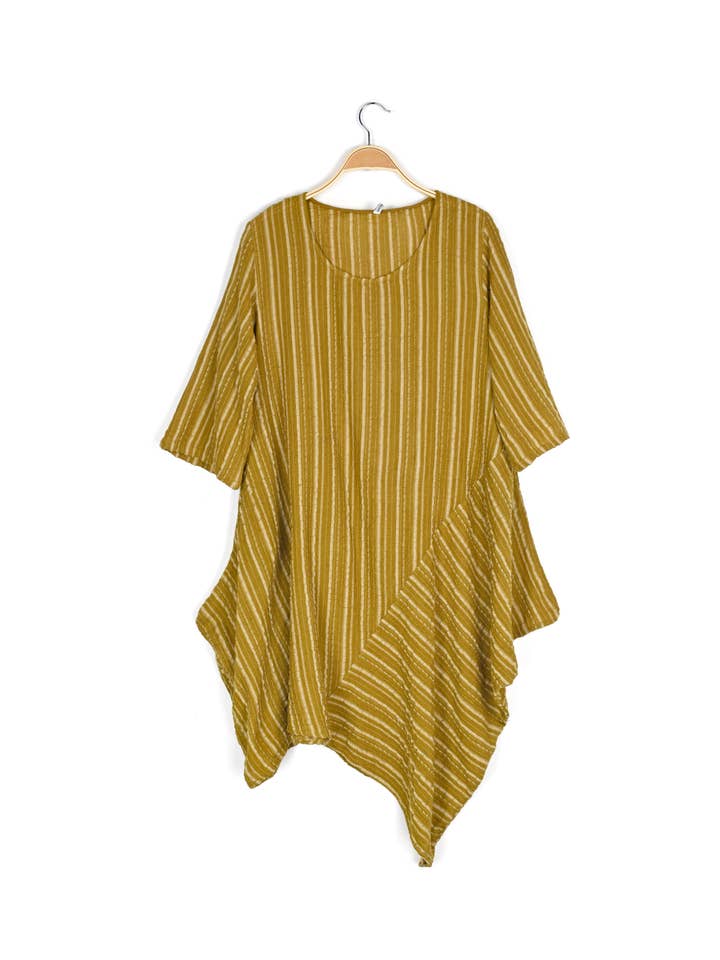 Nusantara Inc. - Wholesale Dress - Women's - Cotton Stripe Dress-06554 (S/M, L/X)4