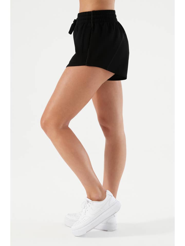 Nux Active - Wholesale Athletic Shorts - Women's - Sleek Shorts – High-Low Hem with Side Pockets