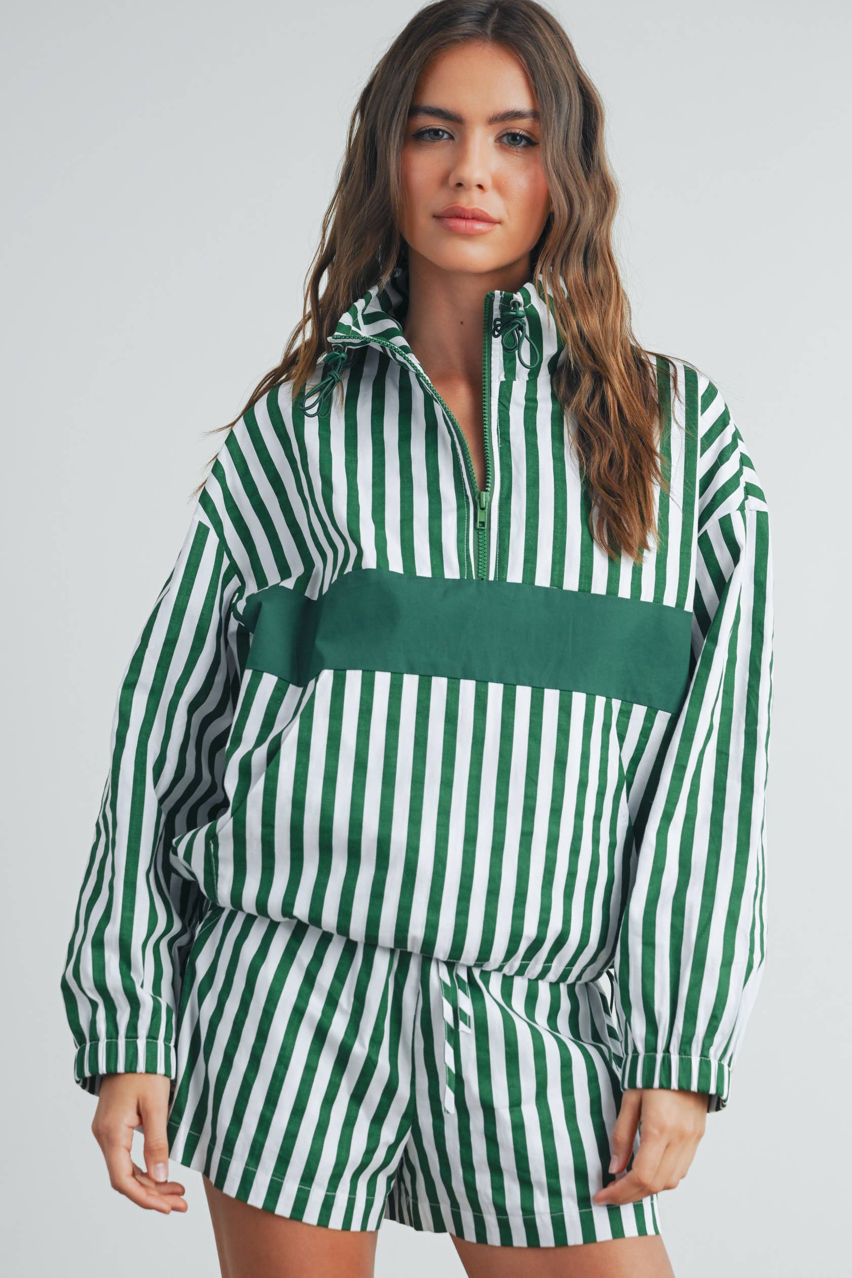 BUTTERMELON - Wholesale Sweatshirt - Women's - Drawstring Turtleneck Jacket - BMT753332