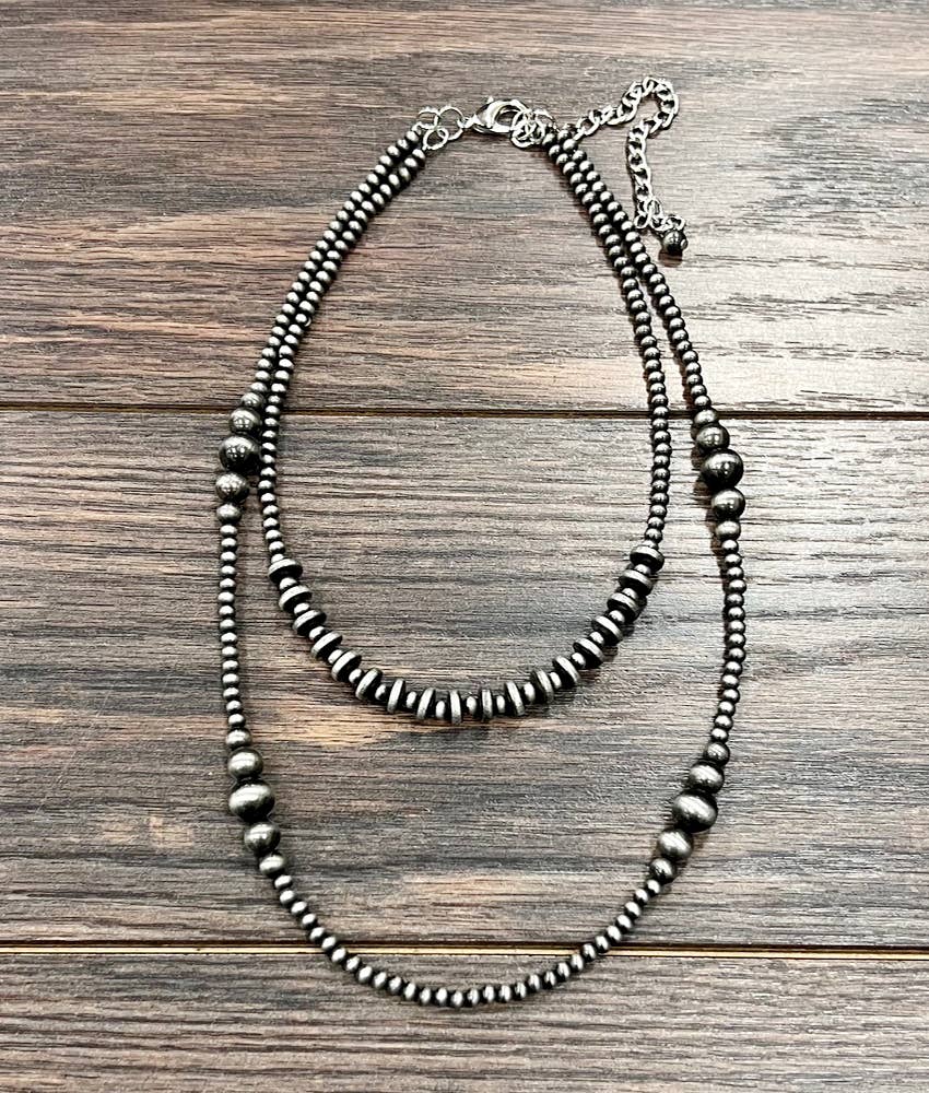 ISAC Trading Inc – Engroshandel Perlehalskæde – 739141, Håndlavet 22" Navajo Perlehalskæde0