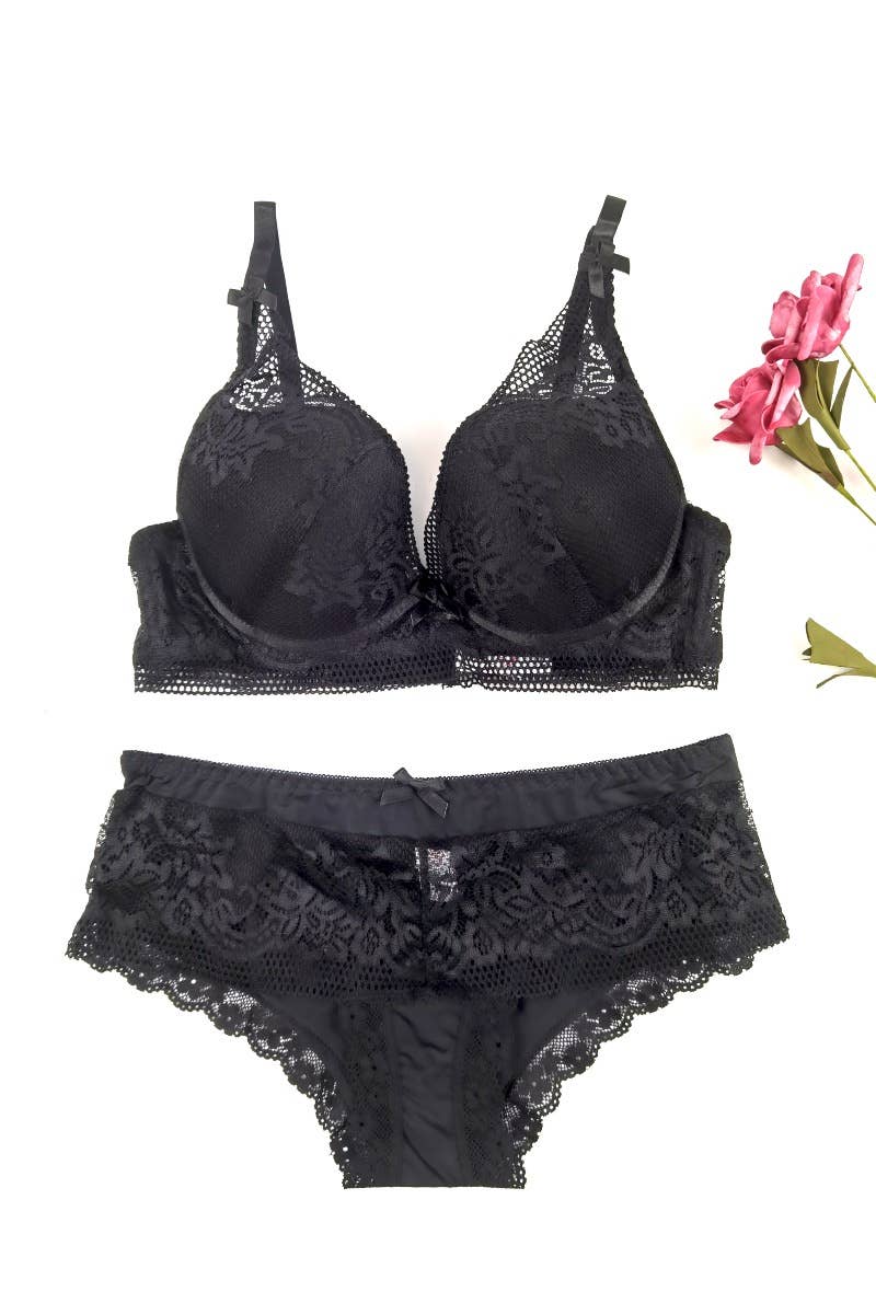 Belle Com'Elle - Wholesale Lingerie Set - Women's - Cup C Bra and Panty Set/AZ160150