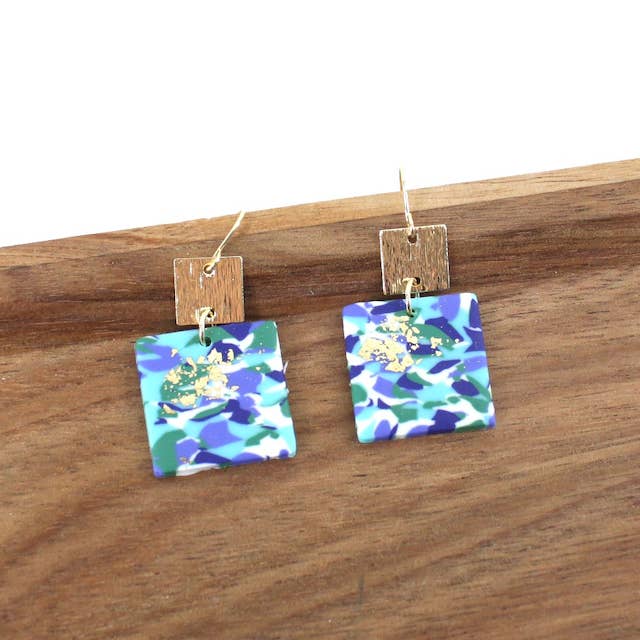 Pretty Persuasions - Wholesale Dangle Earrings - E24050 Rubber Print Earrings