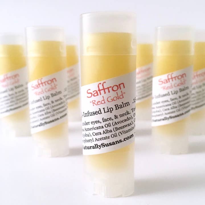 Naturally Susan's LLC – wholesale Läppbalsam – Saffran ”Rött Guld” Botanisk-infunderad läppbalsam1