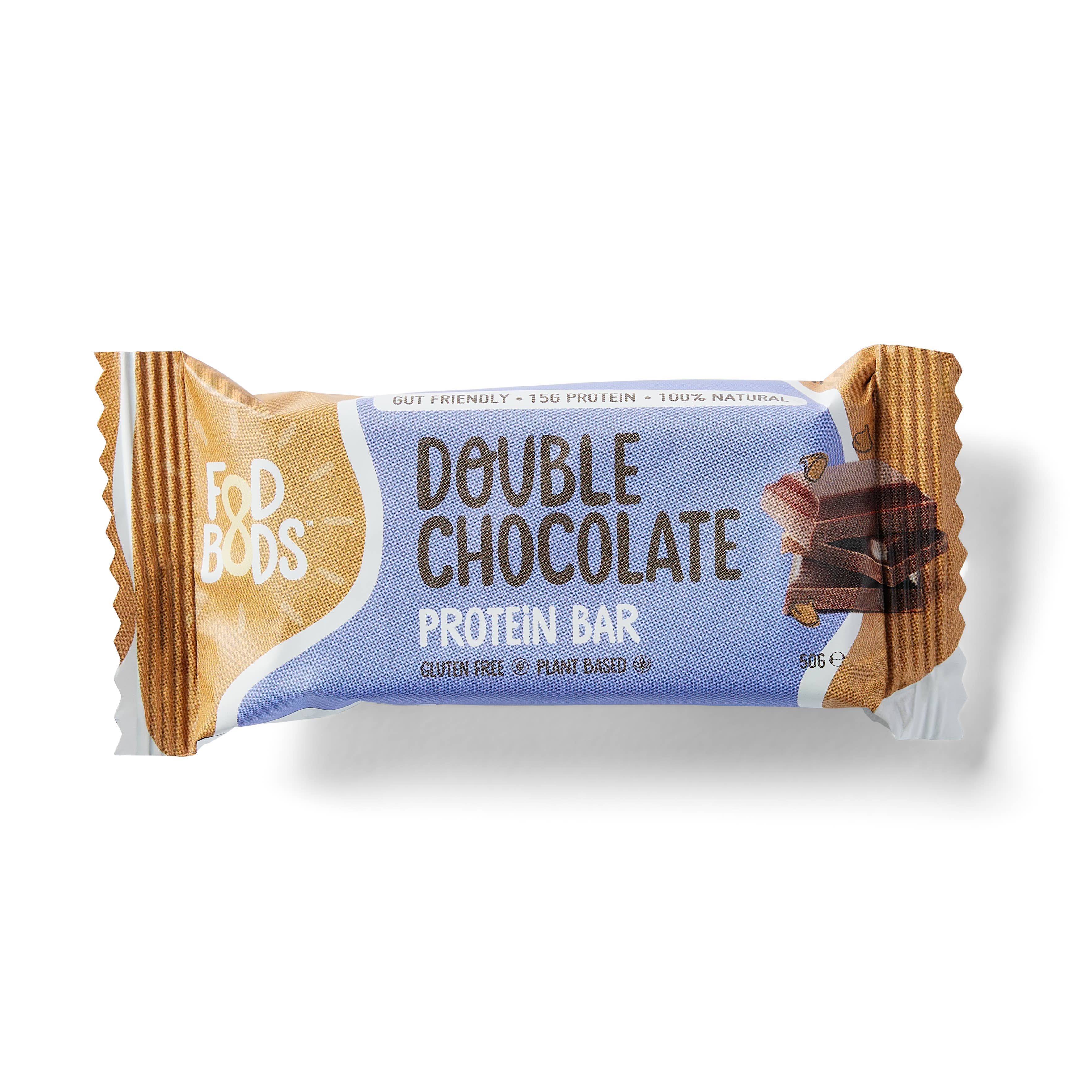 Fodbods - Wholesale Snack bar - Fodbods – Double Choc Protein Bars – 12x 50g