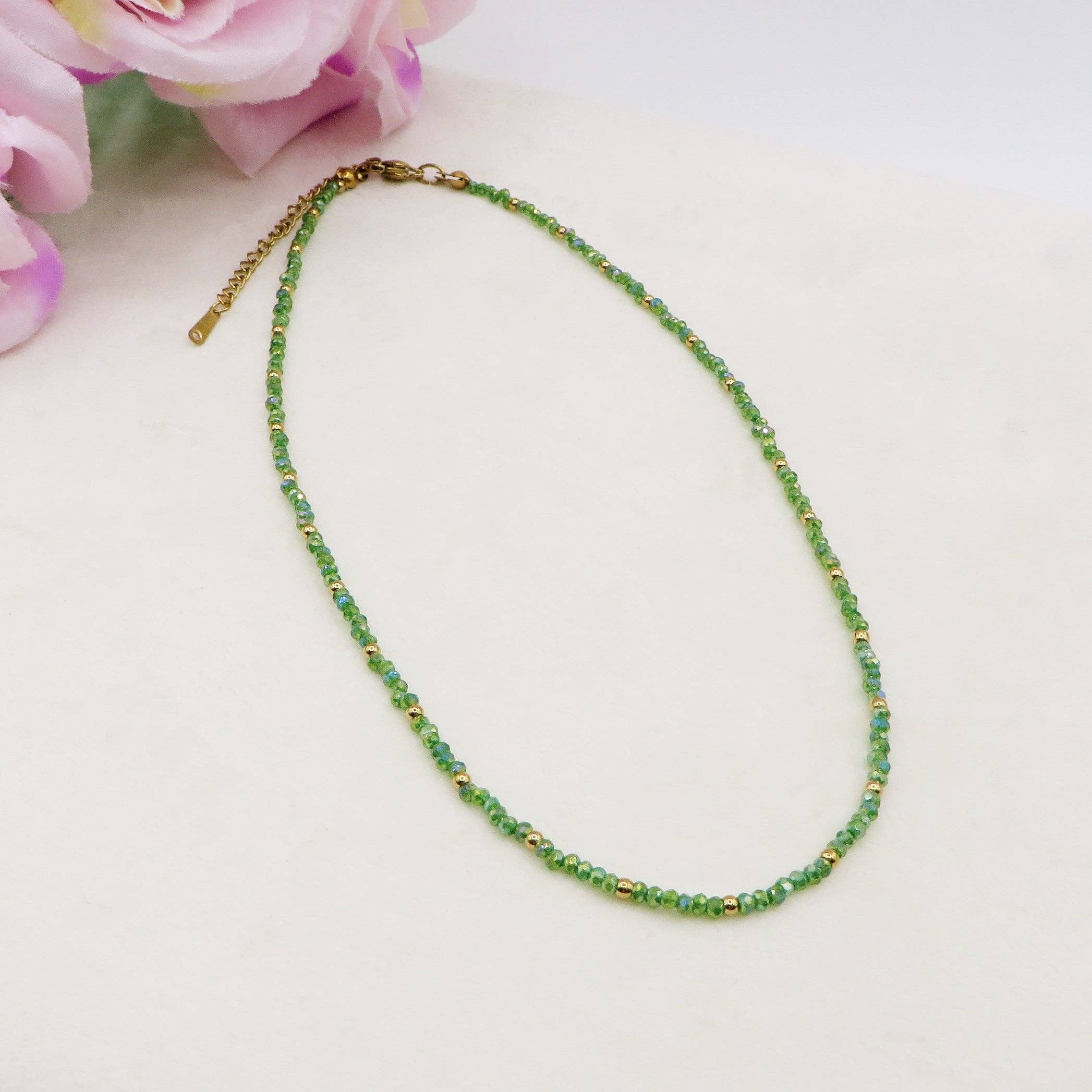 Daemon srls - Wholesale Beaded/Pearl Necklace - OCEAN - Collana perline cristallo e ACCIAIO inossidabile colori brillanti4