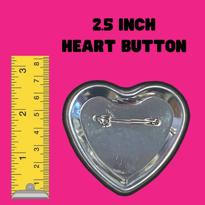 The Sad Babes Club - Wholesale Lapel Pin/Button - punch your local n*zis green/purple/orange Heart Button