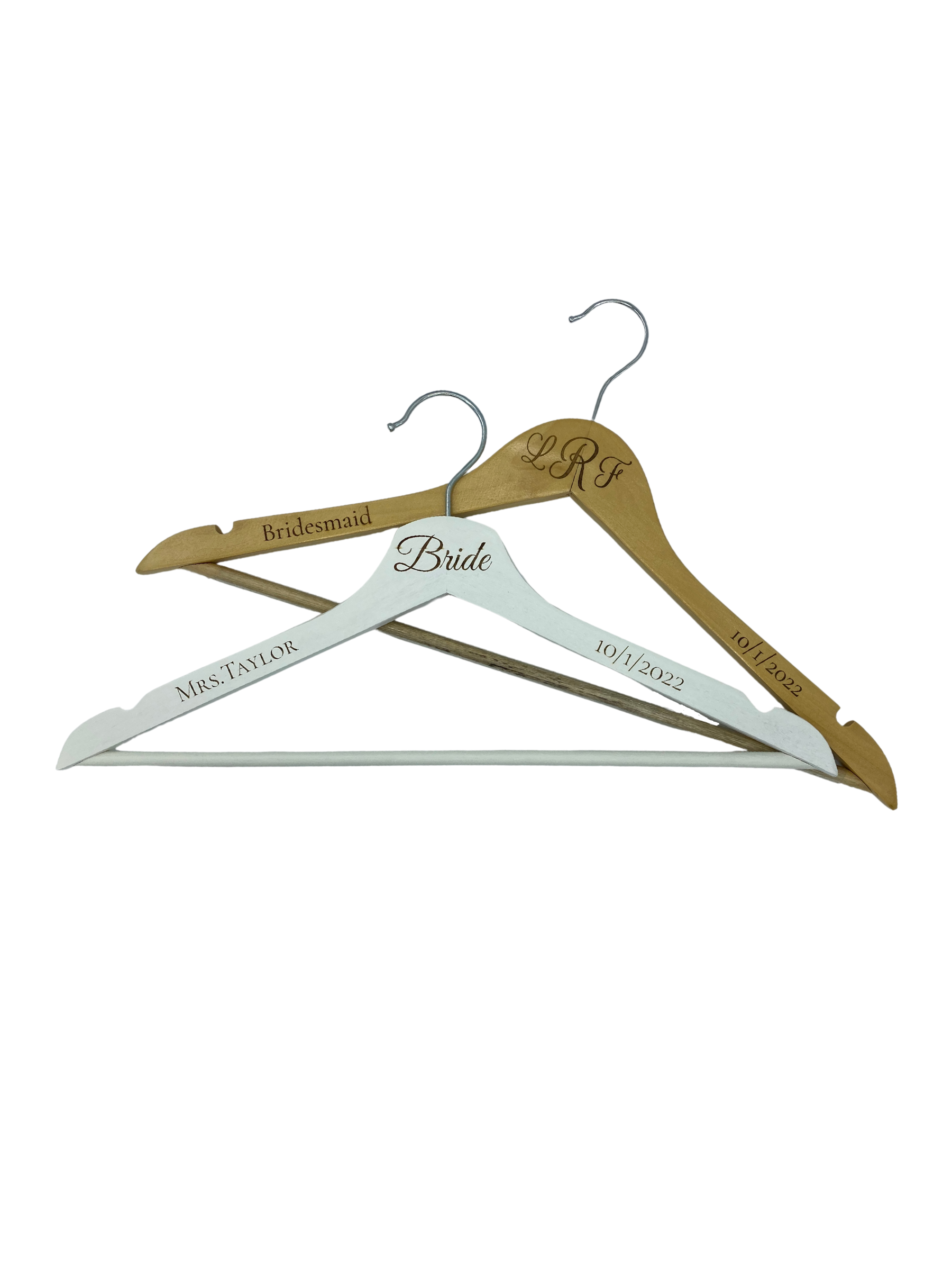 Nautically Northern - Wholesale Clothes hangers - Custom White Wooden Hanger for Bride3