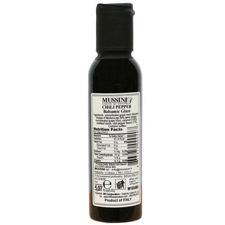 M5 Corporation - Vente Vinaigre - Glaçure balsamique aromatisée au piment - 5.1oz (150ml)1