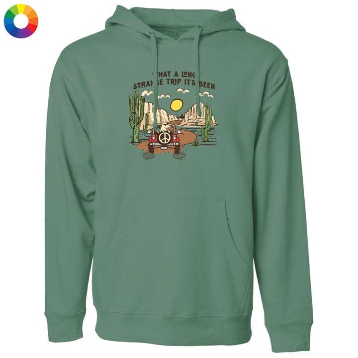 What a Long Strange Trip Its Been - Sweatshirt Pullover Hoodie for wholesale by Teddy the Dog