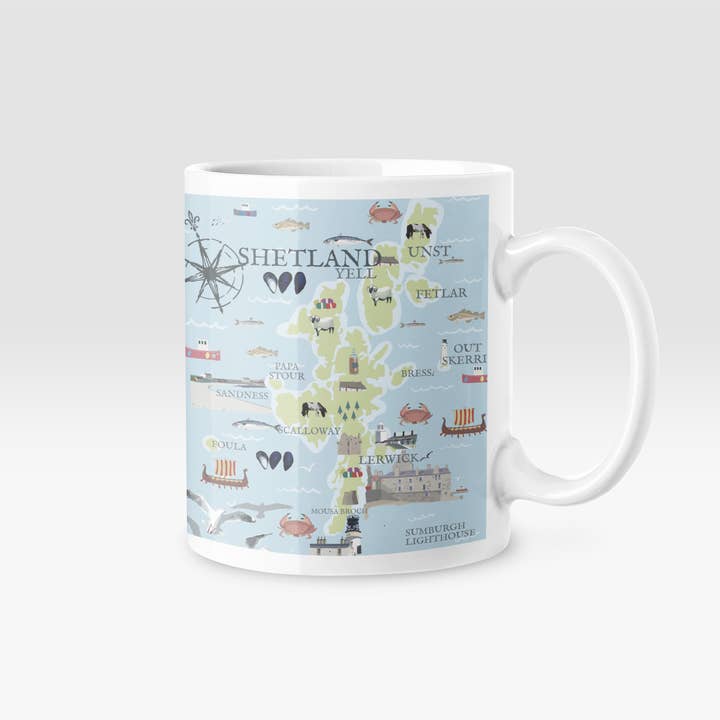 Betty Boyns Designs – wholesale Coffee mug – ILLUSTRATED MAP MUGS46