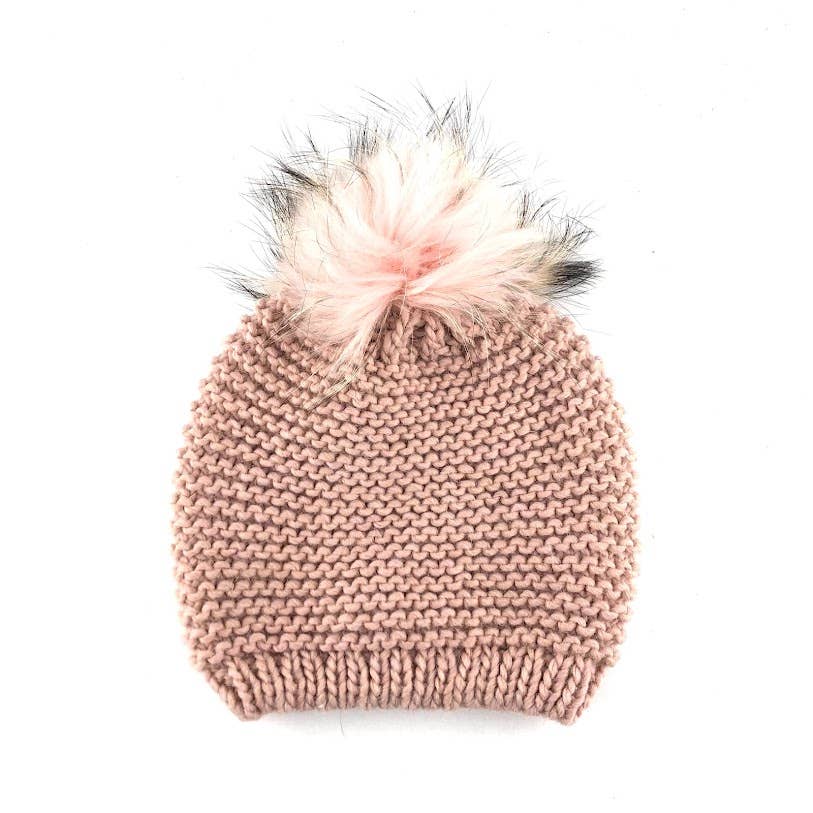 MILANO AMOUR - Wholesale Beanie - Women's - HAT WOOL BEANIE WITH REAL FUR POM POM5
