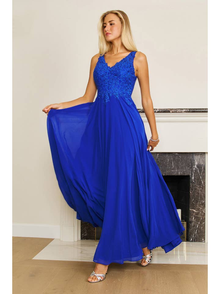 Kos Couture - Wholesale Gown - Women's - Long Formal Party Dress Plus Size Evening Gown18