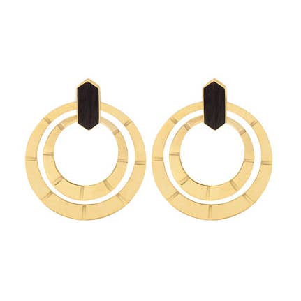 Boucles d'oreilles en or Liza pour la vente par Indira Jewelry