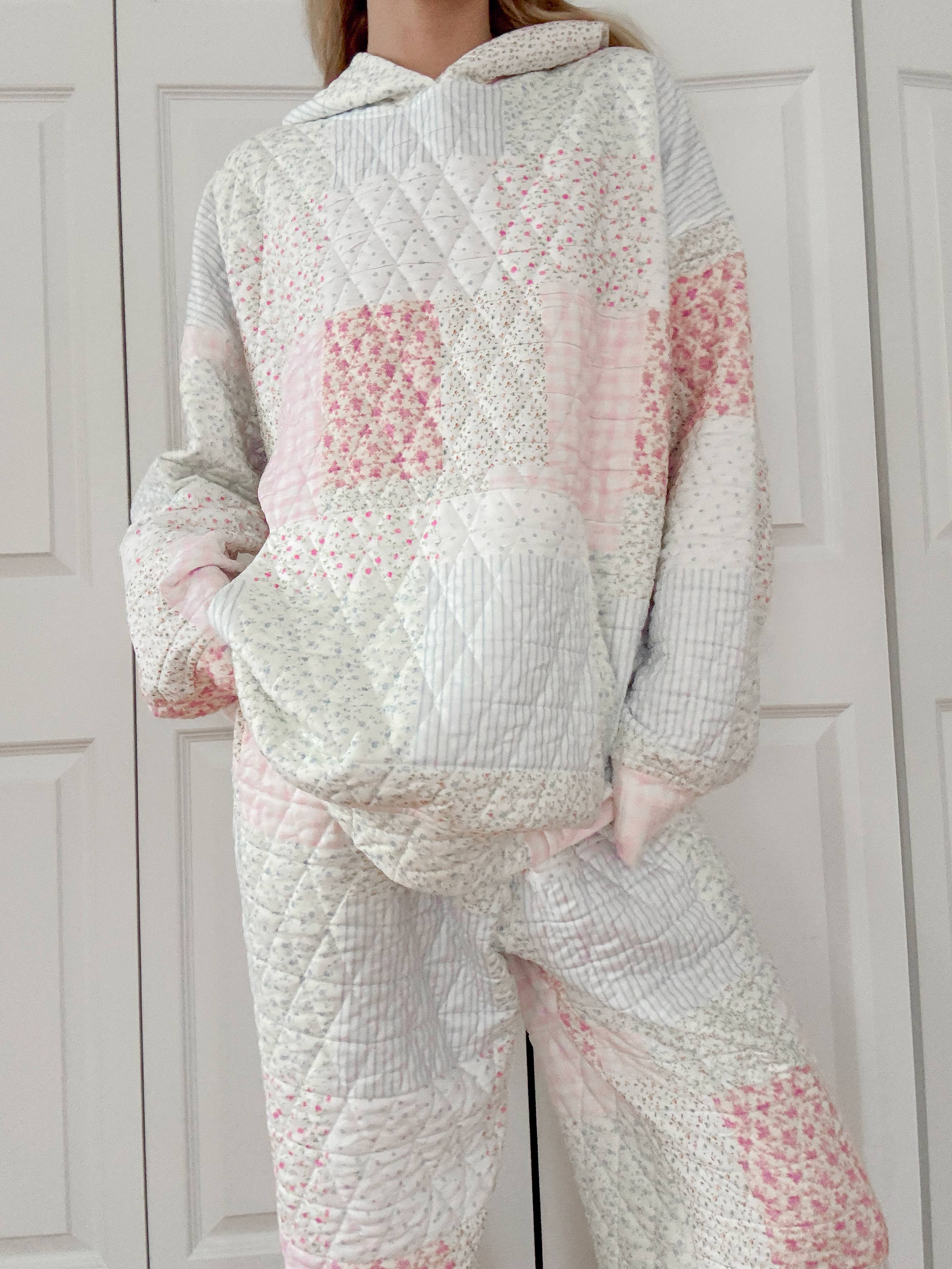 Quilted Pastel Hoodie for wholesale on Faire8