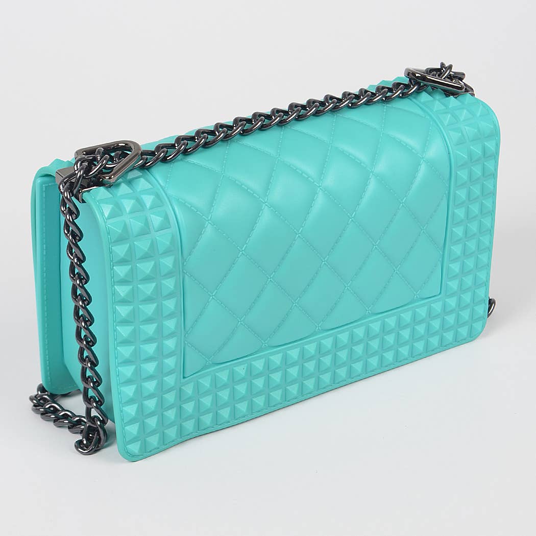 3AM BY H&D ACCESSORIES - Wholesale Crossbody Bag - Women's - Studded Monotone Clutch1