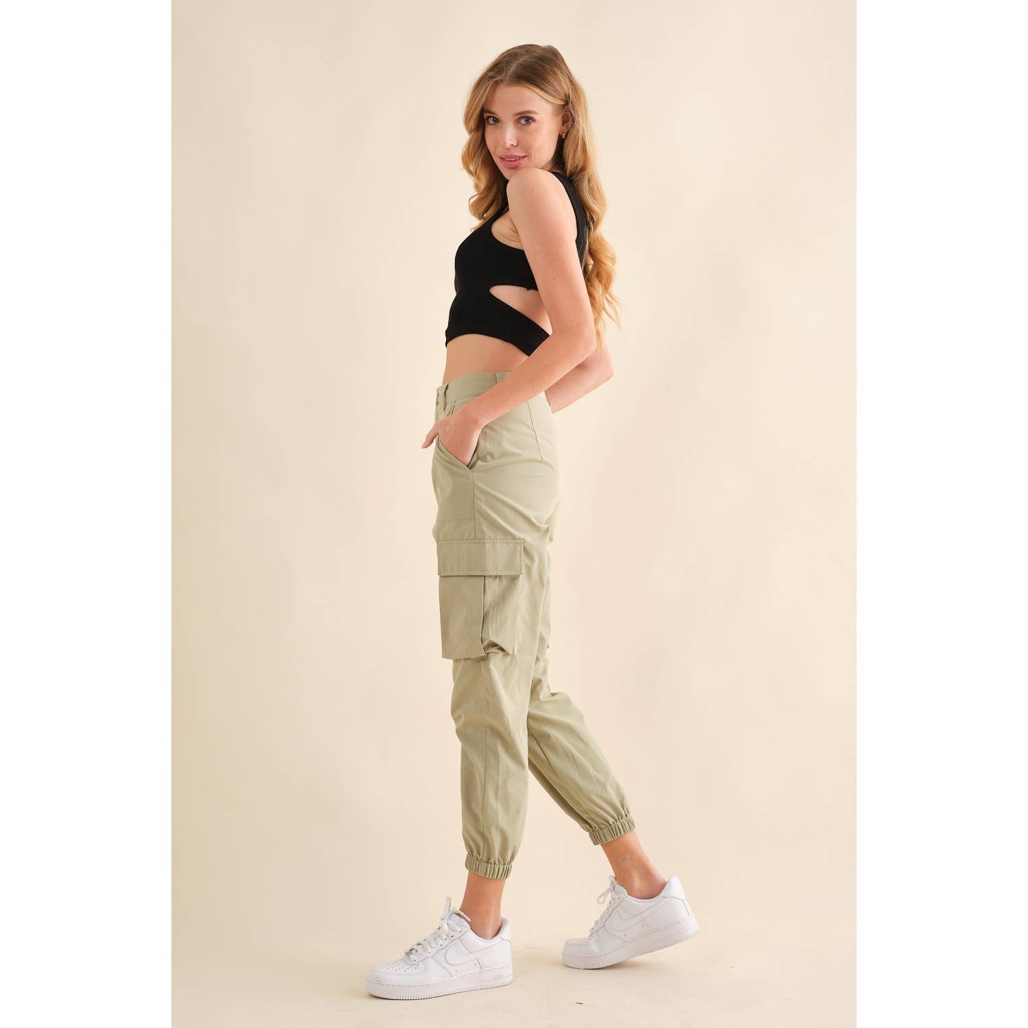 Hersy - Wholesale Athletic Sweatpants/Joggers - Women's - Cargo Jogger Pants-HP00298