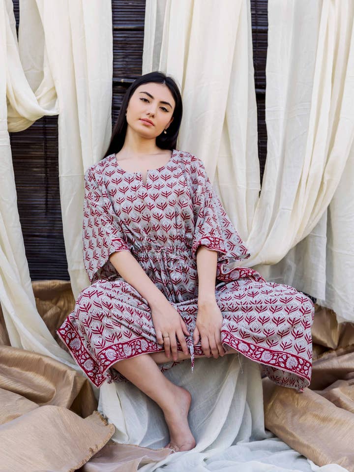 Wildflower Melody Cotton Kaftan for wholesale by Offtheory