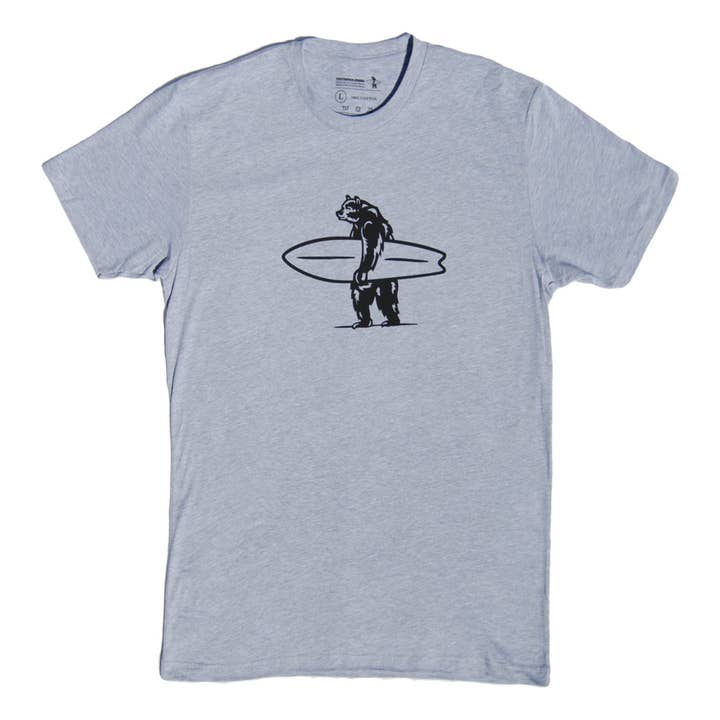Everyday California - Wholesale Screen Printed T-Shirt - Men's - Simply Brutus Tee - California Surfing Bear Graphic Tee