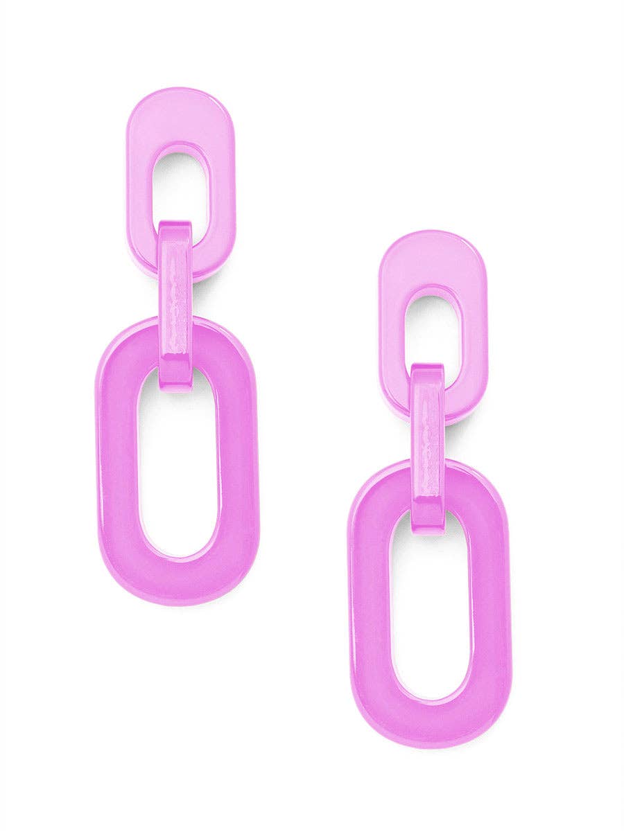 ZENZII Jewelry - Wholesale Dangle Earrings - Resin Cable Chain Drop Earring16