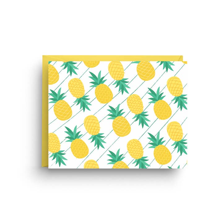 Nicole Marie Paperie - Wholesale Stationery/Notecard Set - Pineapples Stationery Note Card (Boxed Set of 6)