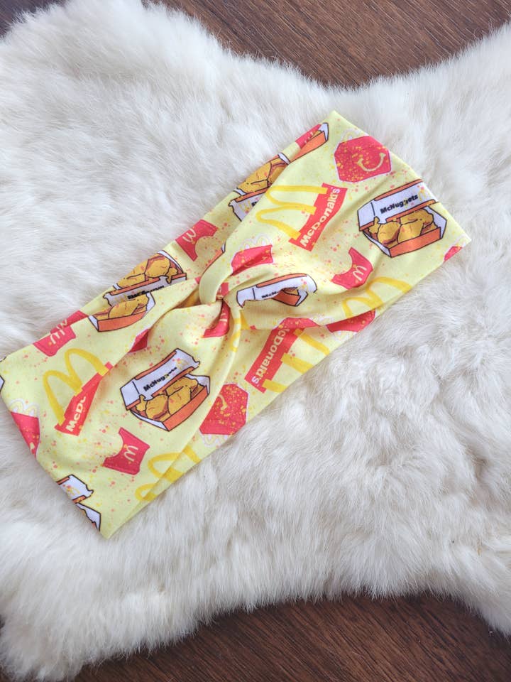 Yellow Mickey DS Headband for wholesale by Sew fashionable headbands