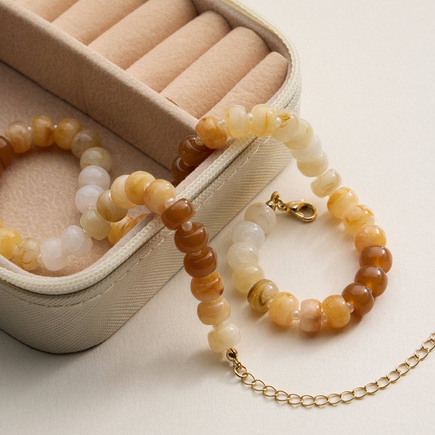 Frem – Colar com missangas/pérolas por atacado – Colar de Contas Redondo com Gradiente de Cor9