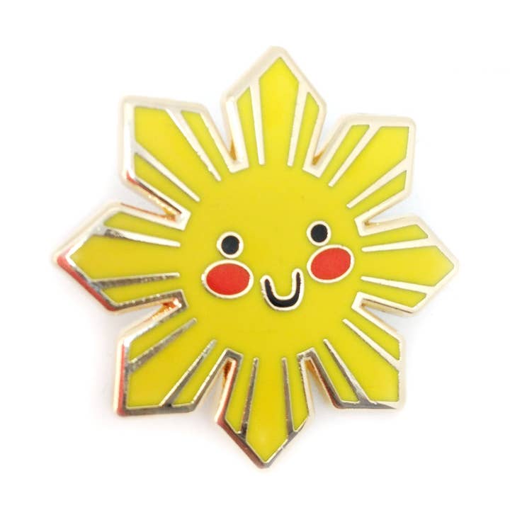 Philippine Sun Enamel Pin for wholesale by Le Petit Elefant