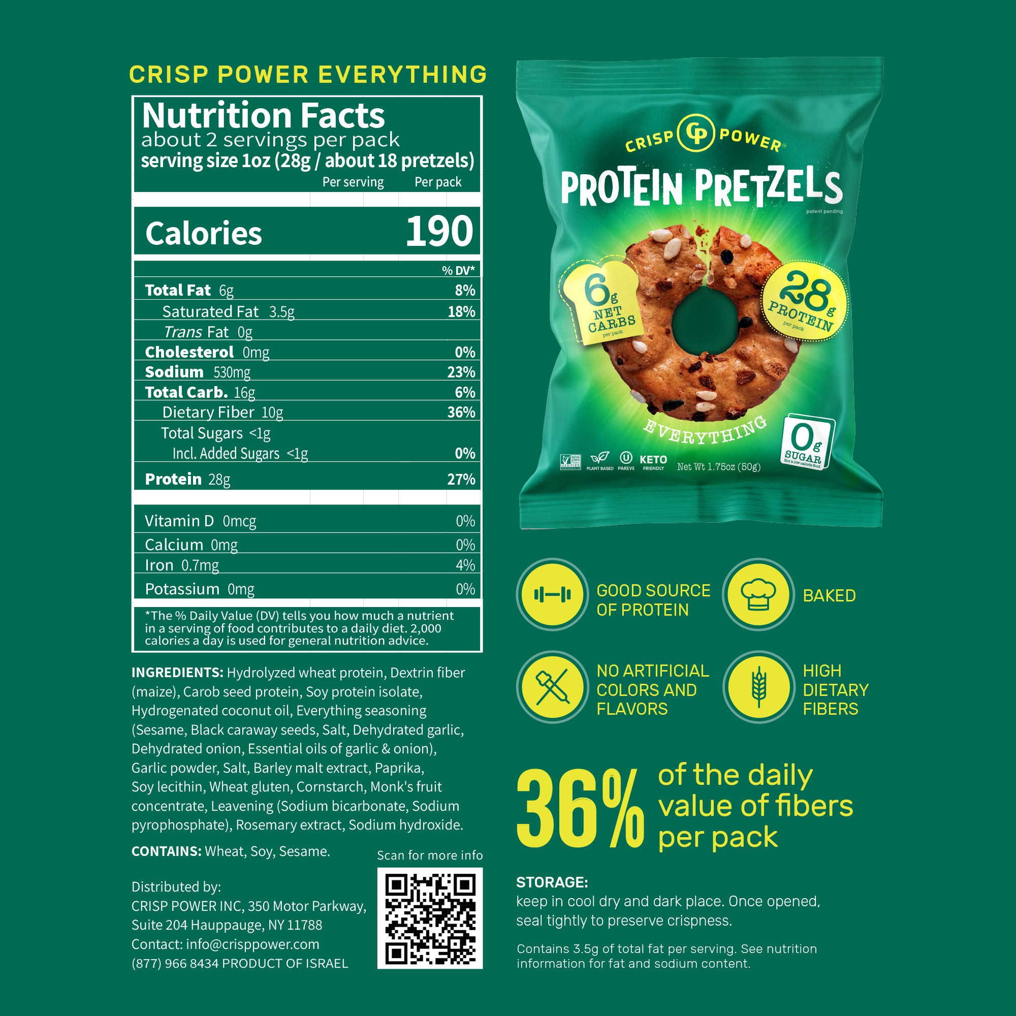 Crisp Power - Wholesale Pretzels - Protein Pretzel Everything3