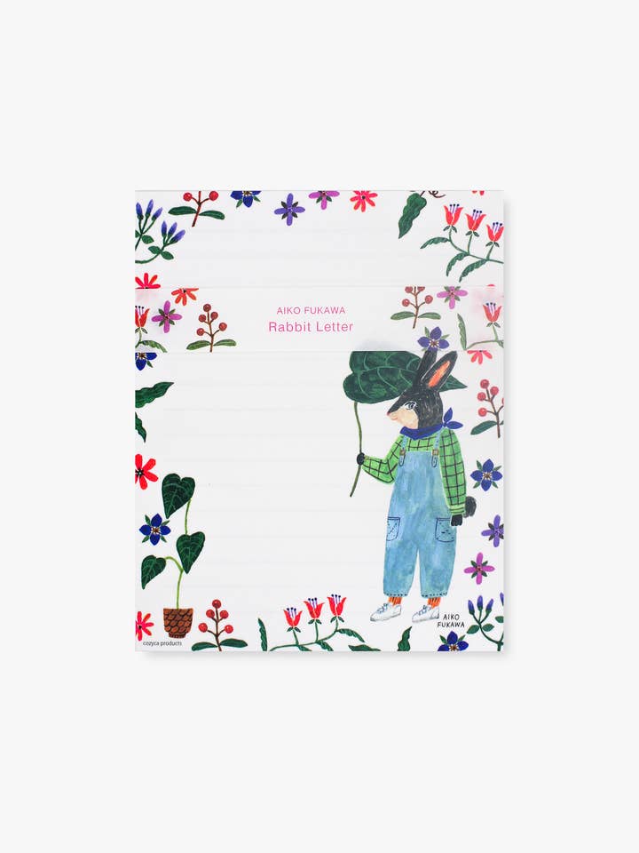 Ensemble d'écriture - Lapin pour la vente par Her Winter Flowers