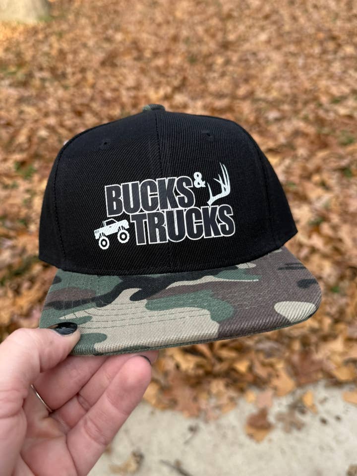 Bucks & Trucks Toddler Camo Hat for wholesale by Indian Creek Threads