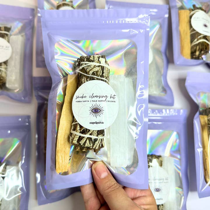 Supranova - Wholesale Smudge Stick - Yerba Santa, Smoke Cleansing Smudge w/ Selenite & Palo Santo