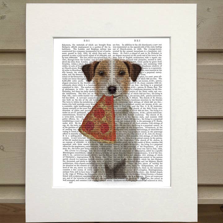 FabFunky Ltd - Vendita all'ingrosso Stampa artistica - Stampa artistica da parete Jack Russell Pizza, libro per cani1