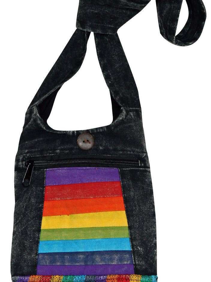 Sac à franges arc-en-ciel pour la vente par Foot Path Trading Co