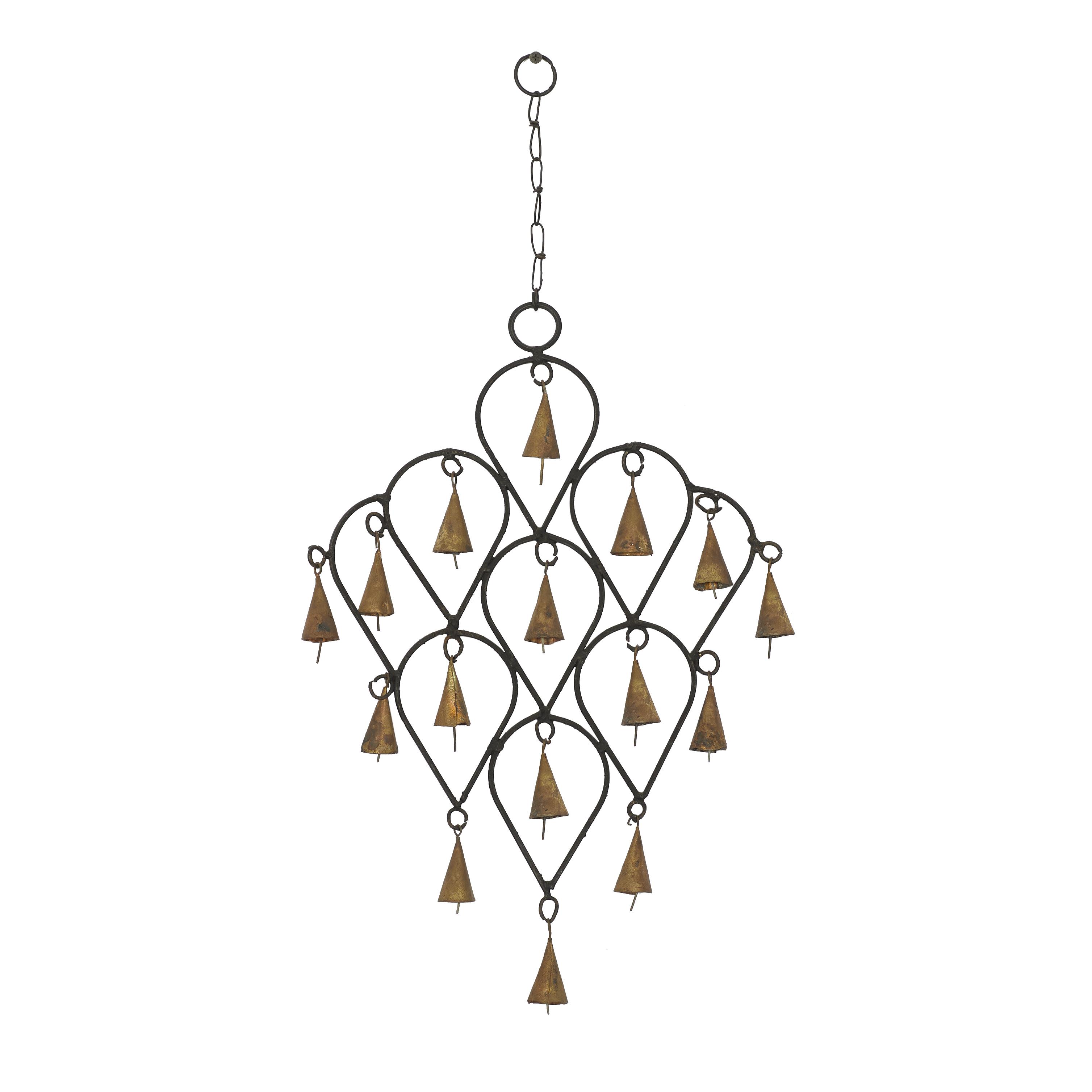Import Corner – wholesale Wind chime – A-26415: METAL WIND CHIME 12"W, 18"H3