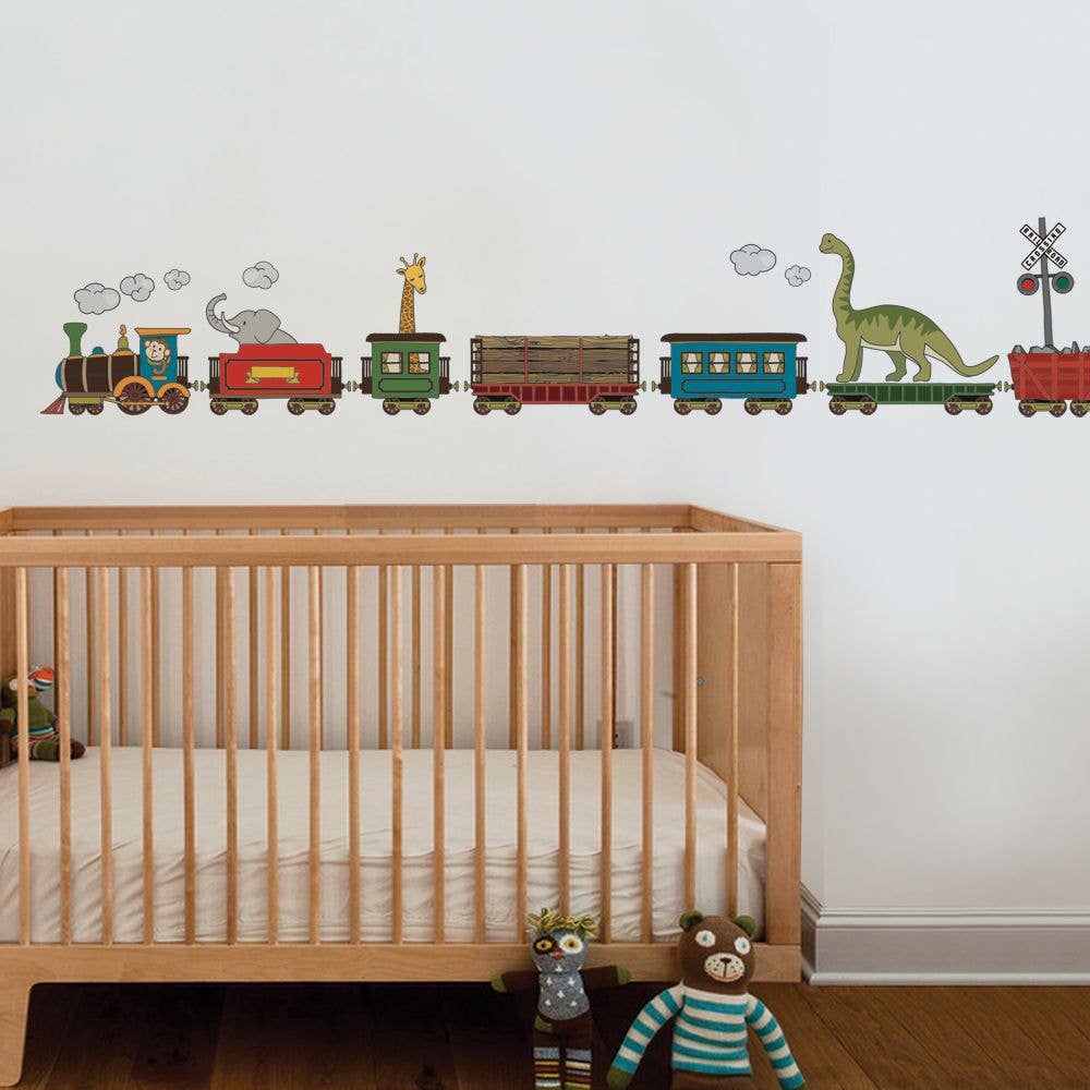 Simple Shapes - Wholesale Wall Decor - Kids & Baby - Animal Trains Wall Sticker2