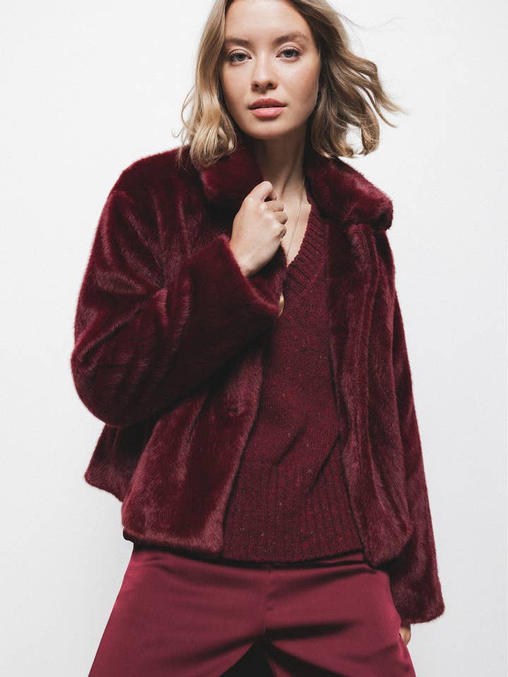 Lanidor - Wholesale Coat - Women's - Faux Fur Coat (425288-34)1