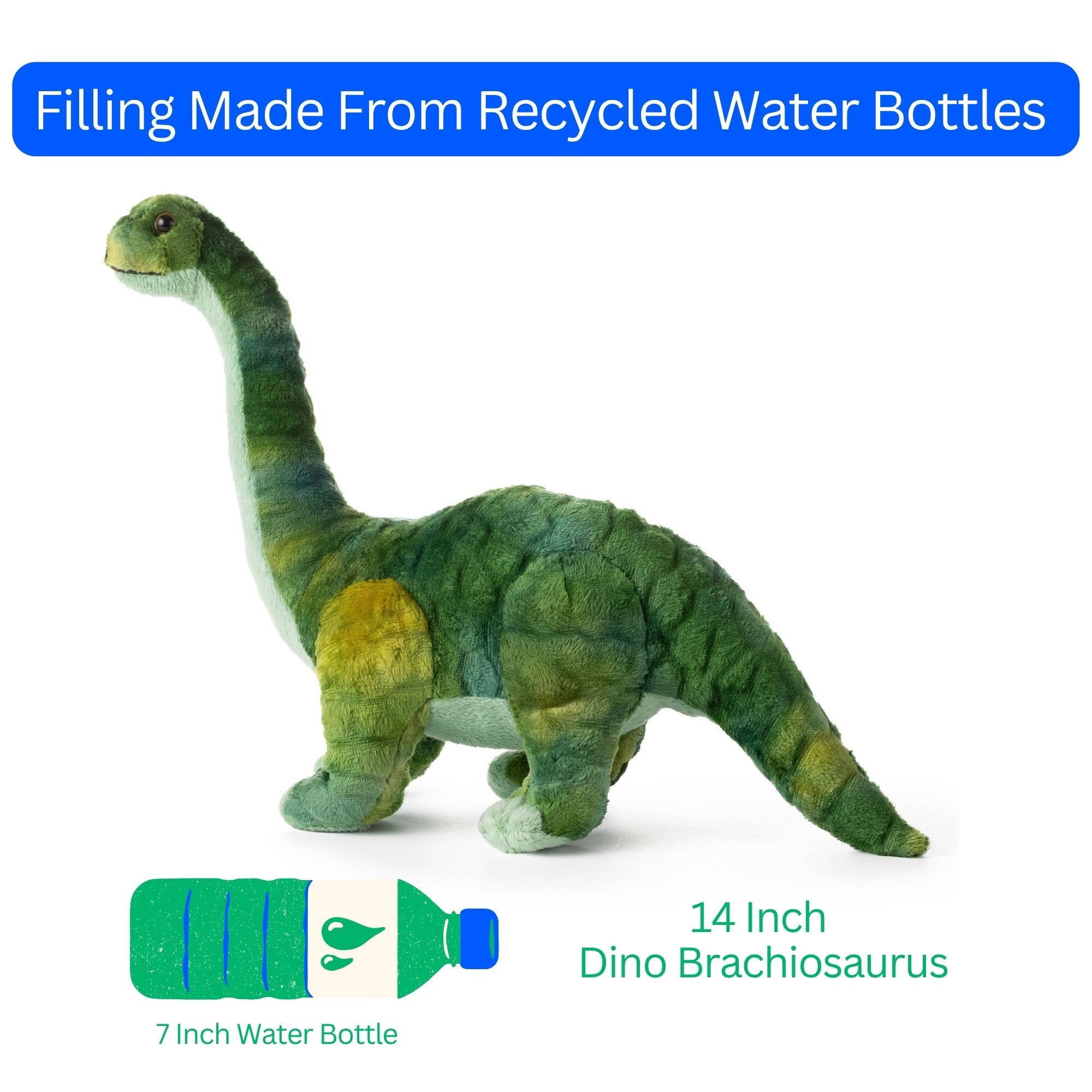 The Petting Zoo - Wholesale Stuffed/Plush Toy - Kids & Baby - Dino/Dinosaur Brachiosaurus Small 14" (36cm)2