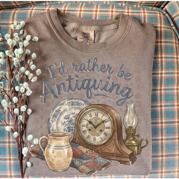 I'd Rather Be Antiquing Graphic Tee for wholesale by 85th Avenue Shop