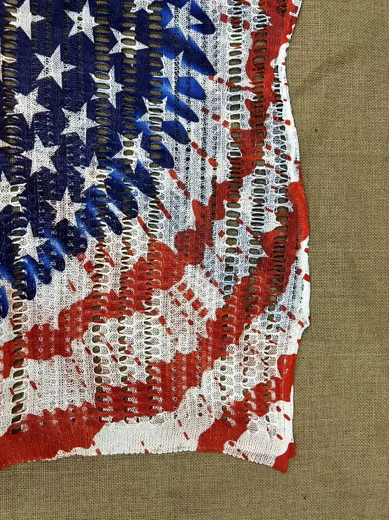 Lucky Avocado - Vente Cache-maillot – femme - Couvre-maillot de bain sans manches à imprimé drapeau américain3