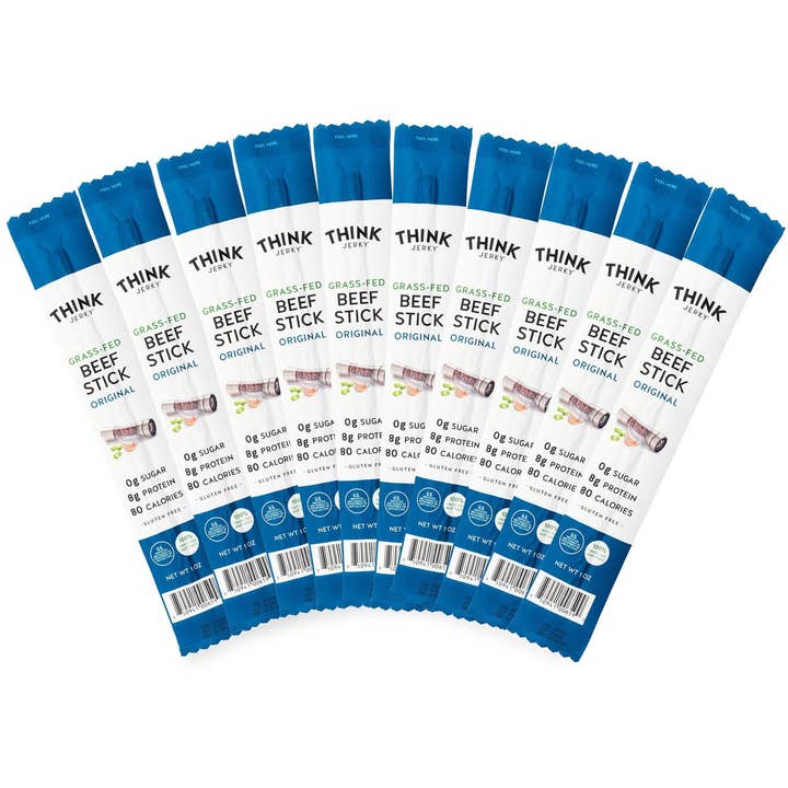 Think Jerky - Wholesale Jerky - Original 100% Grass-Fed Beef Stick, 1.0oz