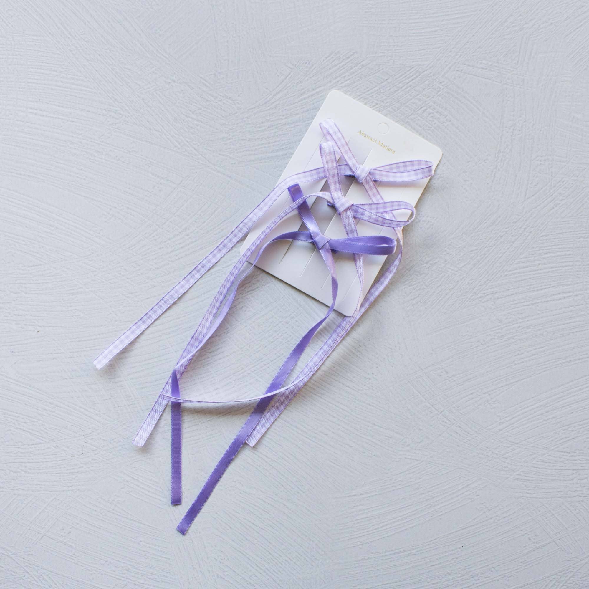 Tiepology - Wholesale Hair pin - Long Mini Check Pattern Bow Hair Pin Set17