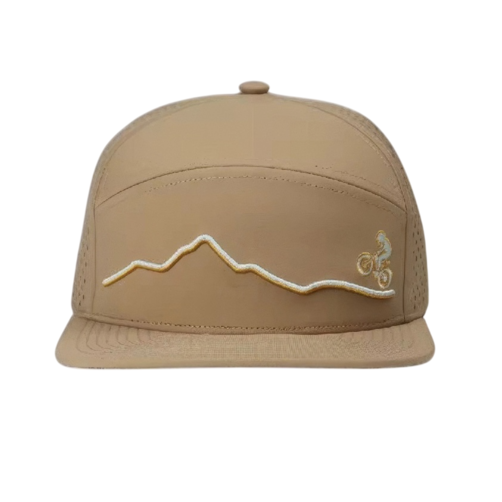 Tan Unisex Colorado Mountain Bike Performance Cap for wholesale on Faire0